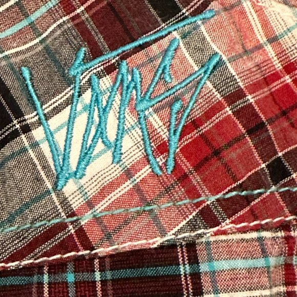 Vans Button Down Short Sleeve Shirt Size SMALL (E-9) - Picture 4 of 5